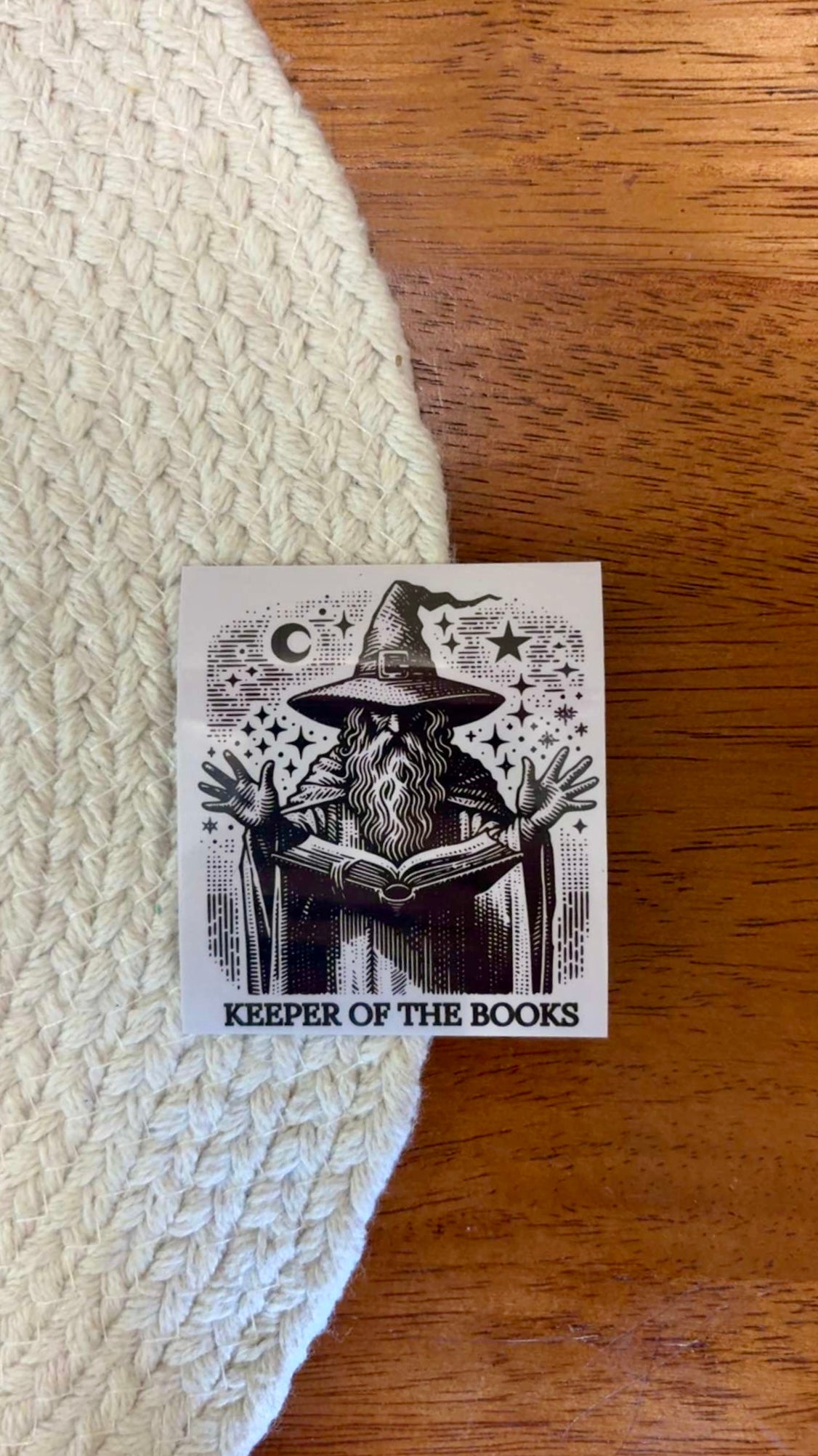 Keeper of the Books Sticker