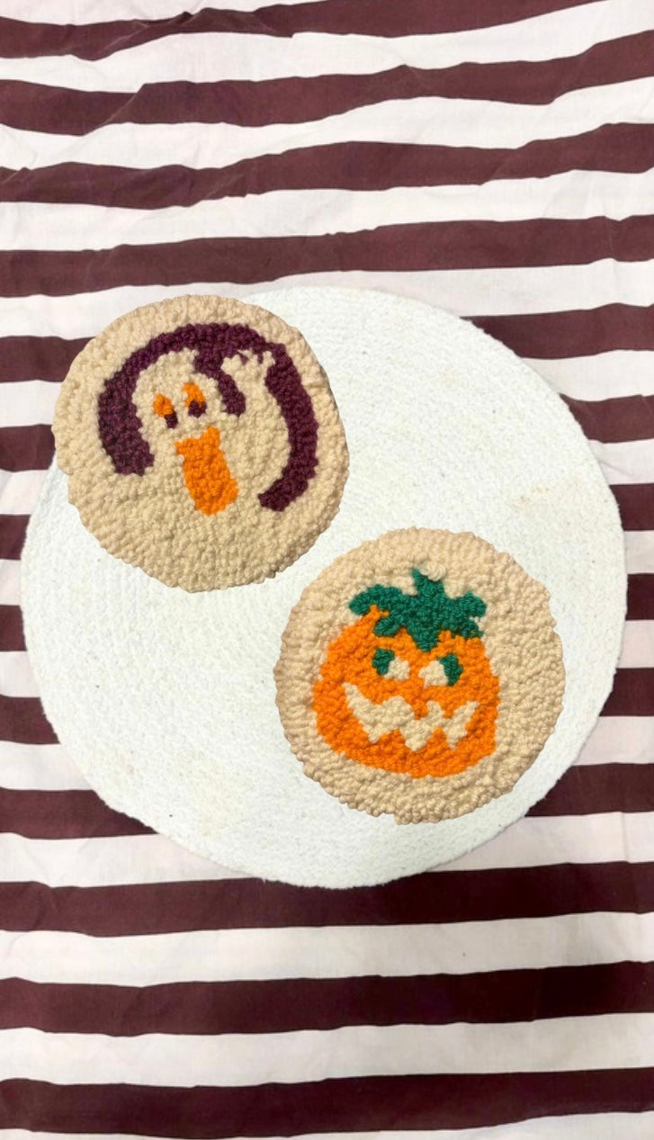 Halloween Cookie Coasters